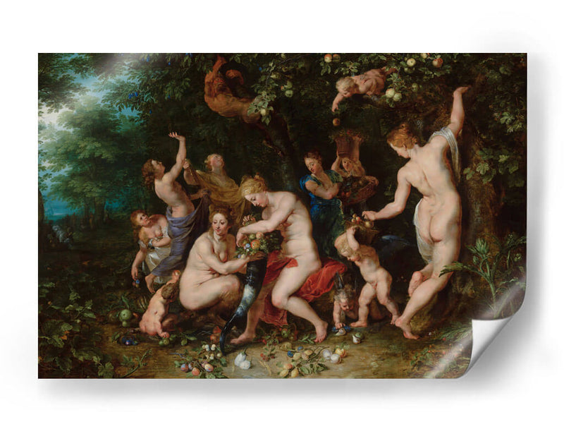 Ninfas llenando la cornucopia - Peter Paul Rubens | Cuadro decorativo de Canvas Lab