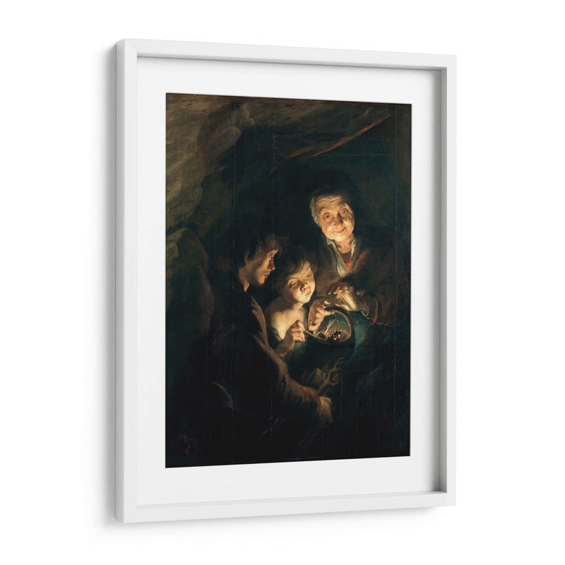 Anciana con una cesta de carbón - Peter Paul Rubens | Cuadro decorativo de Canvas Lab