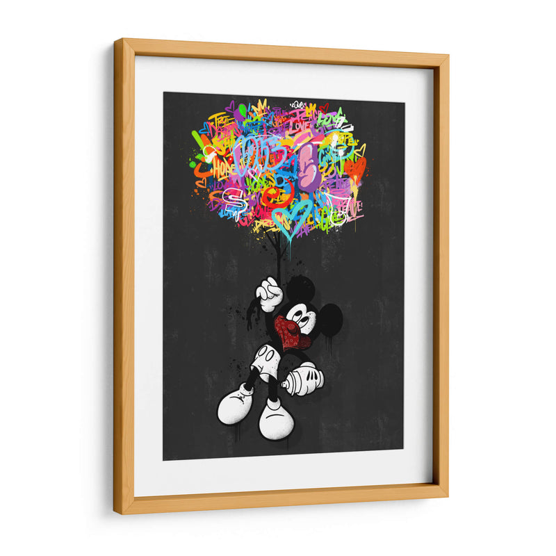 Cartoon Mouse Balloons - David Aste | Cuadro decorativo de Canvas Lab