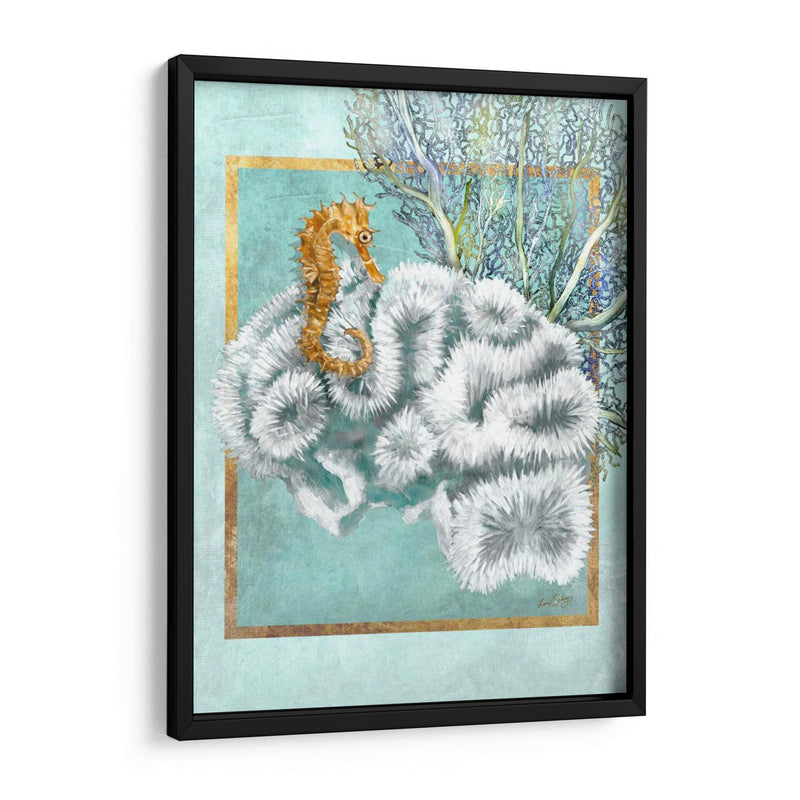 Coral Y Seahorse - Lori Schory | Cuadro decorativo de Canvas Lab
