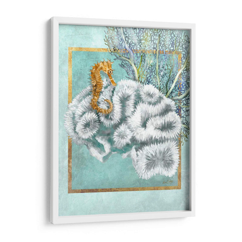 Coral Y Seahorse - Lori Schory | Cuadro decorativo de Canvas Lab