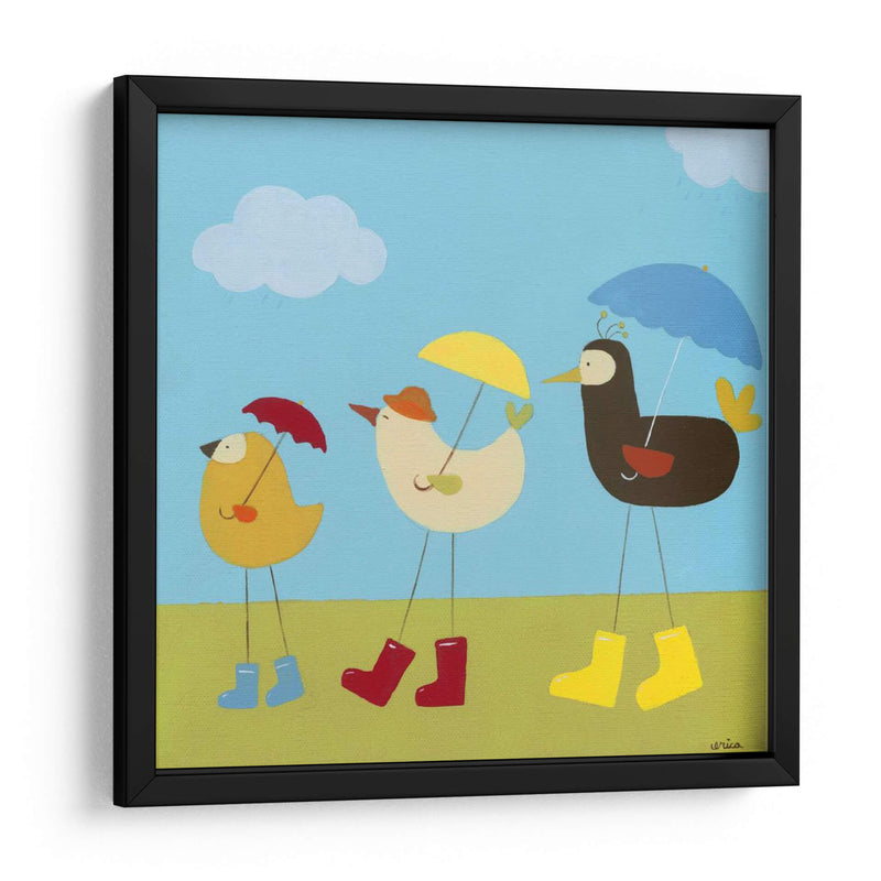 Pájaros De Día Lluvioso Ii - June Erica Vess | Cuadro decorativo de Canvas Lab