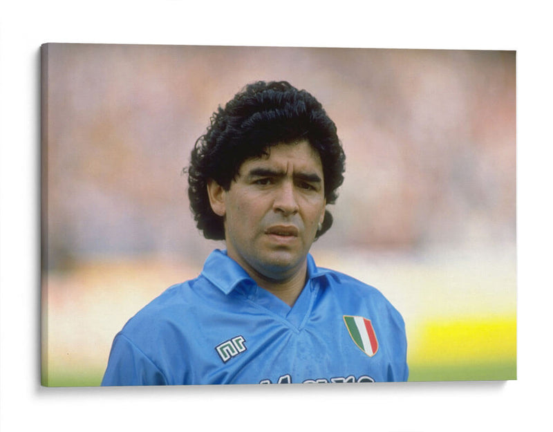 Maradona en el Napoli | Cuadro decorativo de Canvas Lab