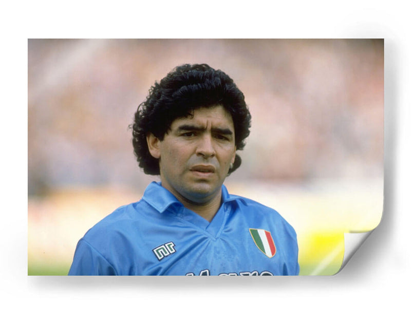 Maradona en el Napoli | Cuadro decorativo de Canvas Lab