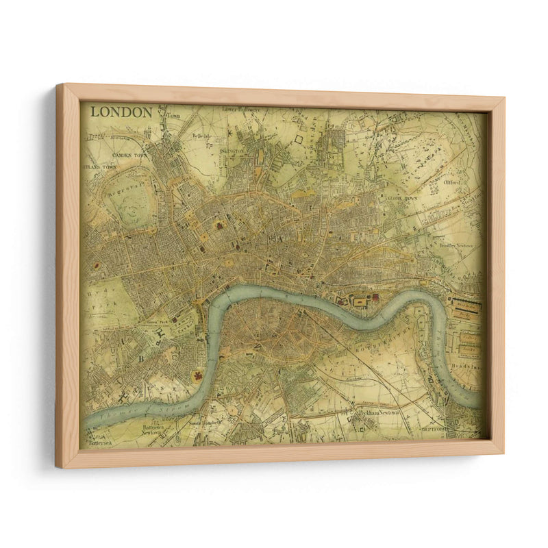 Mapa De Londres - Vision Studio | Cuadro decorativo de Canvas Lab