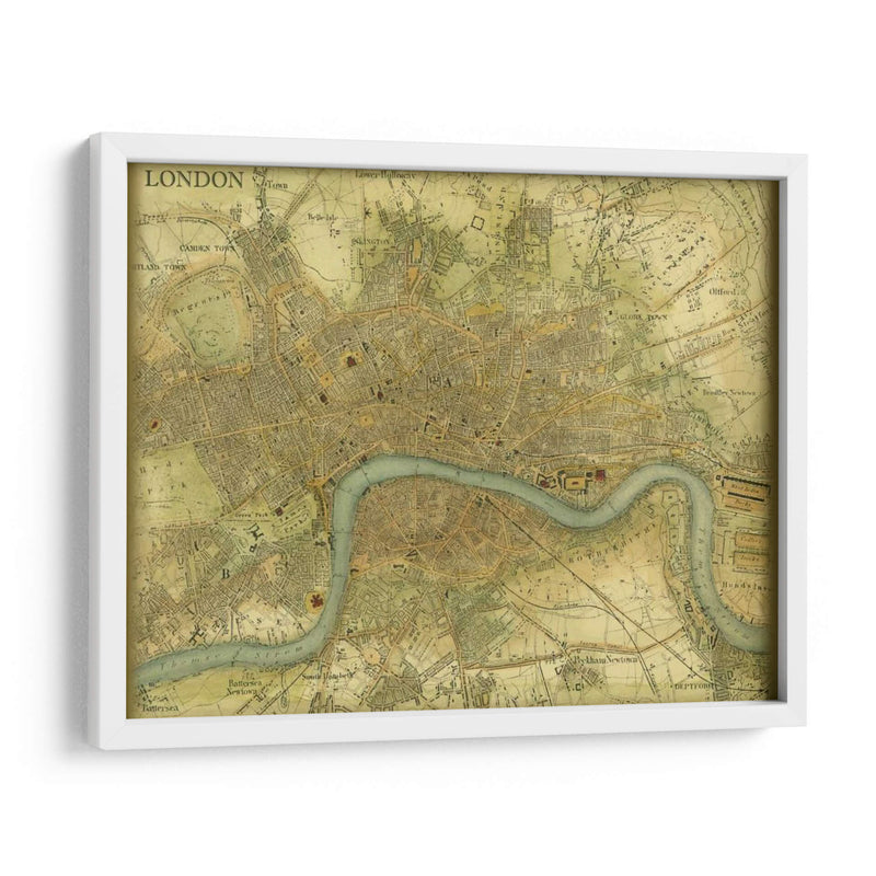 Mapa De Londres - Vision Studio | Cuadro decorativo de Canvas Lab