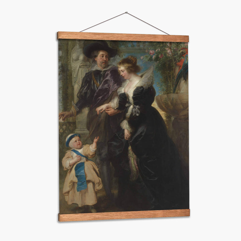 Rubens, su esposa Helena Fourment (1614–1673) y su hijo Frans (1633–1678) - Peter Paul Rubens | Cuadro decorativo de Canvas Lab