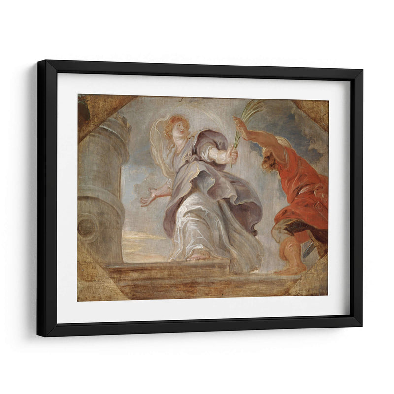 Santa Bárbara huyendo de su padre - Peter Paul Rubens | Cuadro decorativo de Canvas Lab