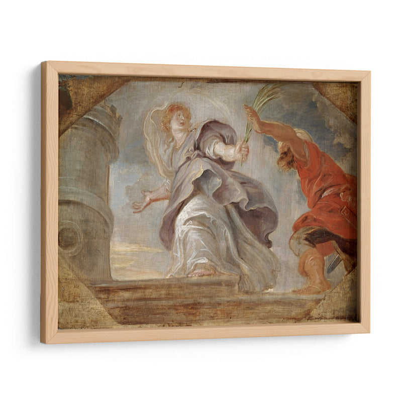 Santa Bárbara huyendo de su padre - Peter Paul Rubens | Cuadro decorativo de Canvas Lab