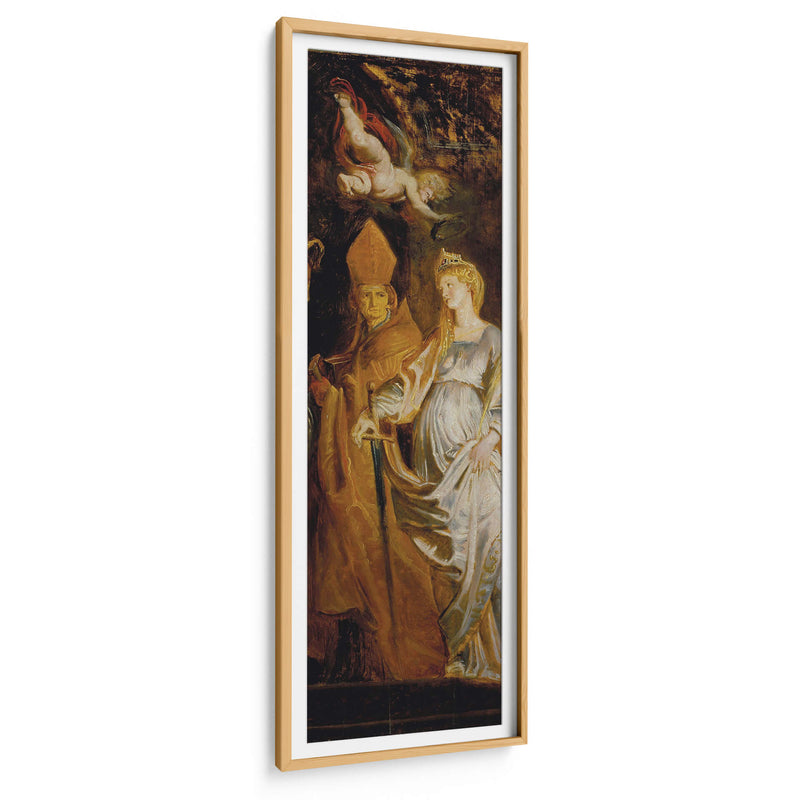 Santos Amandus y Walburga; Los Santos Catalina de Alejandría y Eligius - Peter Paul Rubens | Cuadro decorativo de Canvas Lab