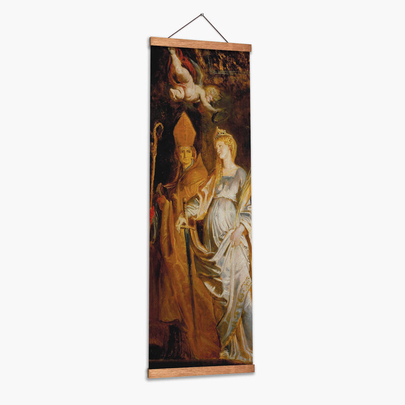 Santos Amandus y Walburga; Los Santos Catalina de Alejandría y Eligius - Peter Paul Rubens | Cuadro decorativo de Canvas Lab