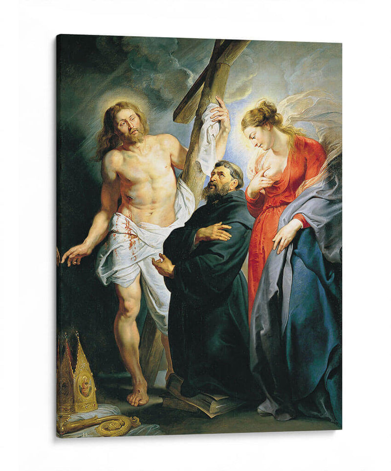 San Agustín entre Cristo y la Virgen - Peter Paul Rubens | Cuadro decorativo de Canvas Lab