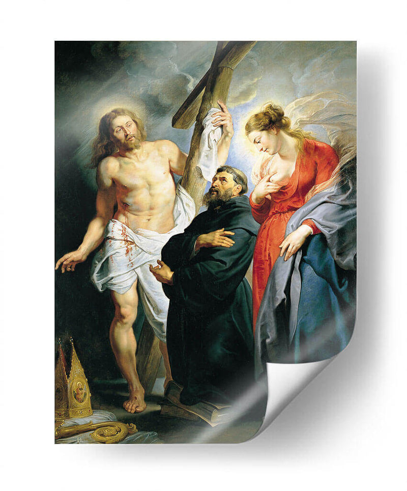 San Agustín entre Cristo y la Virgen - Peter Paul Rubens | Cuadro decorativo de Canvas Lab