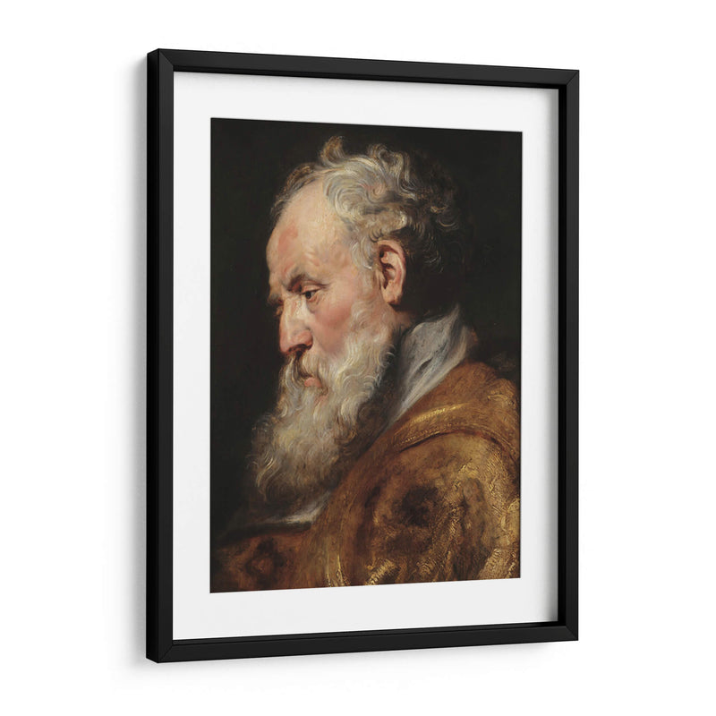 Estudio de una cabeza (San Ambrosio) - Peter Paul Rubens | Cuadro decorativo de Canvas Lab
