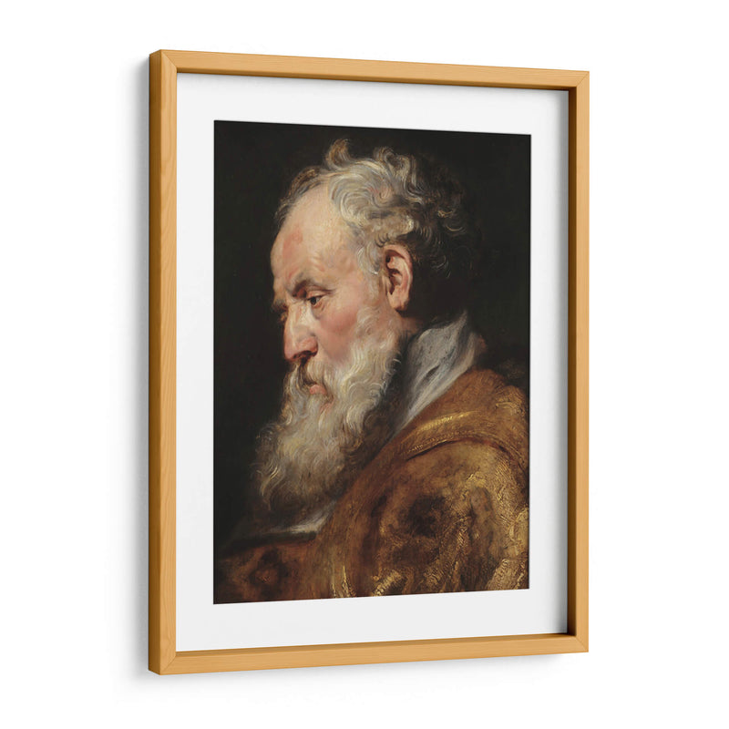 Estudio de una cabeza (San Ambrosio) - Peter Paul Rubens | Cuadro decorativo de Canvas Lab