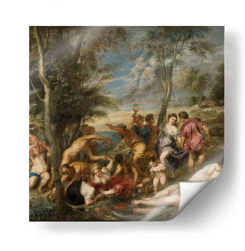 La bacanal de los andrios - Peter Paul Rubens | Cuadro decorativo de Canvas Lab