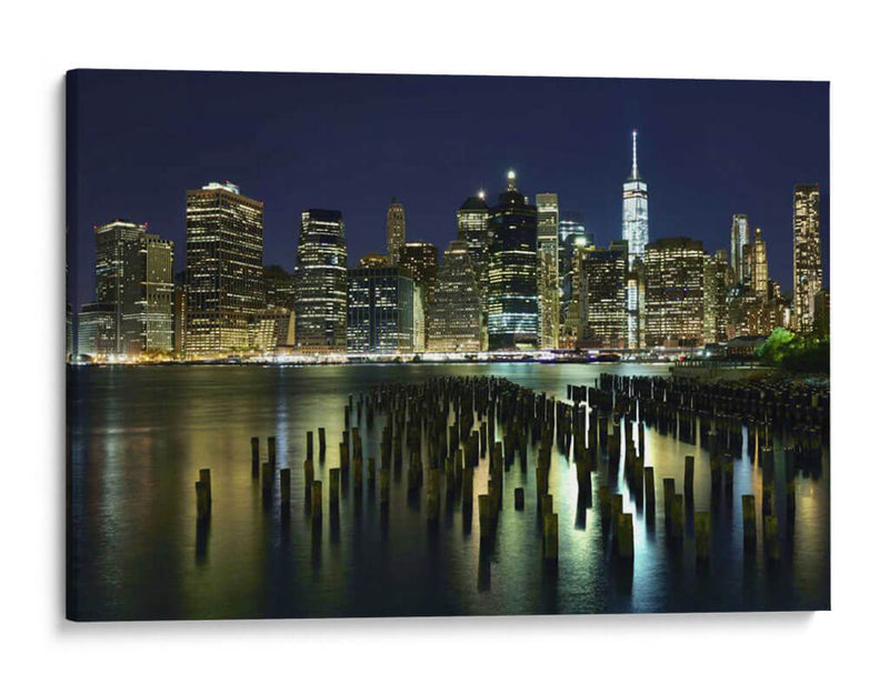 Nueva York En La Noche Vii - James McLoughlin | Cuadro decorativo de Canvas Lab