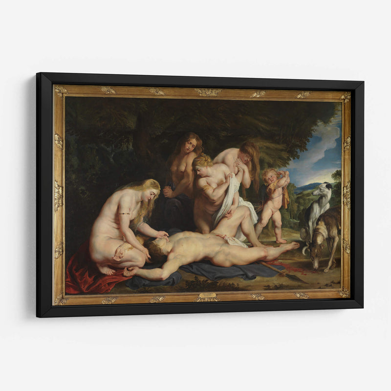 La muerte de Adonis (con Venus, Cupido y las Tres Gracias) - Peter Paul Rubens | Cuadro decorativo de Canvas Lab