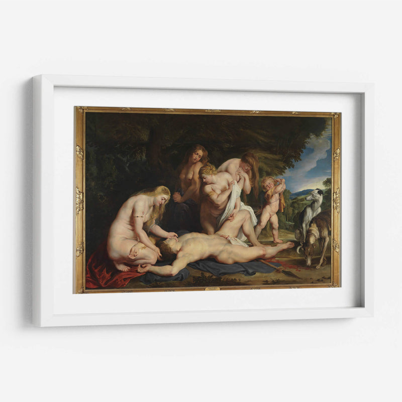 La muerte de Adonis (con Venus, Cupido y las Tres Gracias) - Peter Paul Rubens | Cuadro decorativo de Canvas Lab