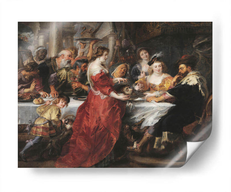 El banquete de Herodes - Peter Paul Rubens | Cuadro decorativo de Canvas Lab