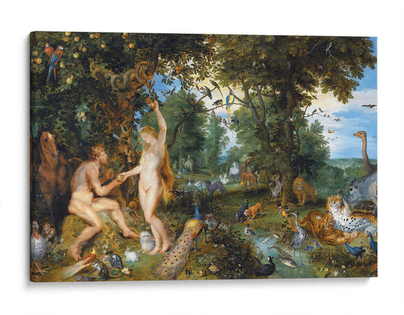 El Jardín del Edén con la caída del hombre - Peter Paul Rubens | Cuadro decorativo de Canvas Lab