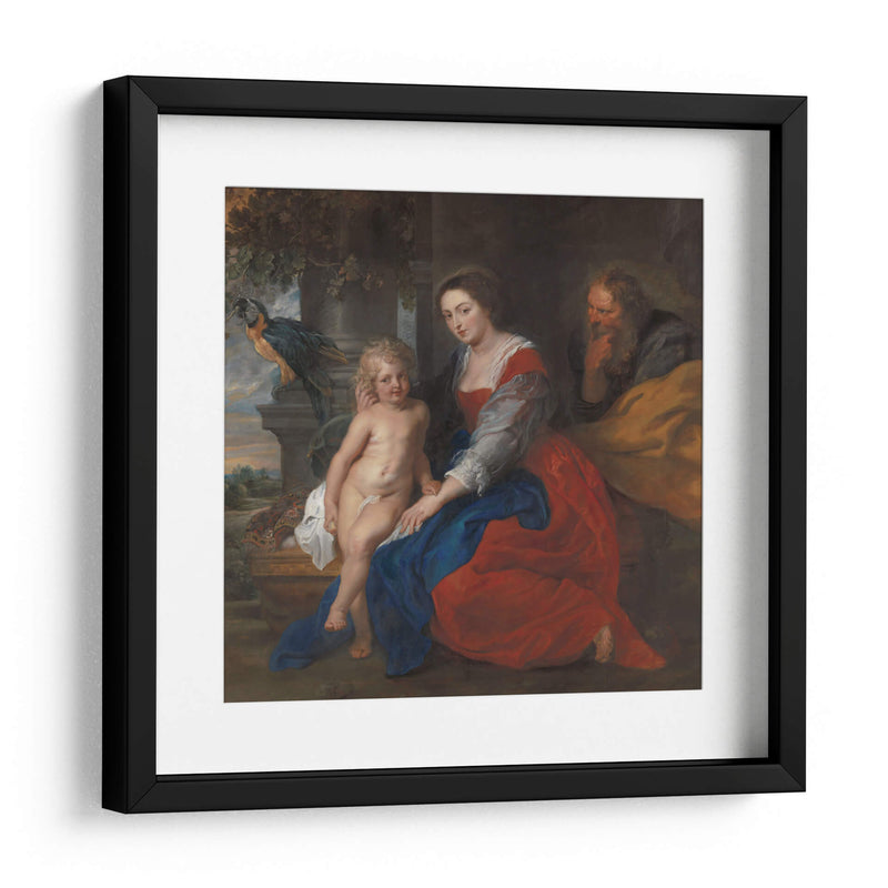 La Sagrada Familia con el loro - Peter Paul Rubens | Cuadro decorativo de Canvas Lab