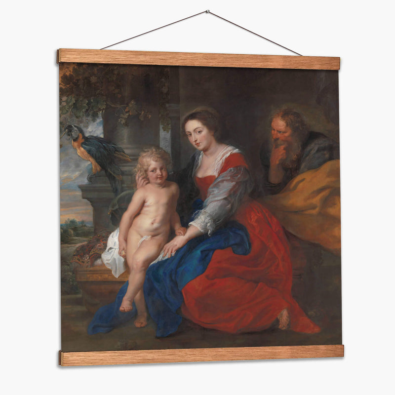 La Sagrada Familia con el loro - Peter Paul Rubens | Cuadro decorativo de Canvas Lab