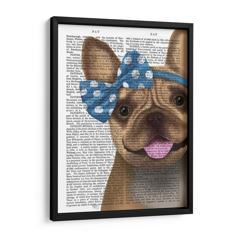 Bulldog Francés Y Arco Azul - Fab Funky | Cuadro decorativo de Canvas Lab