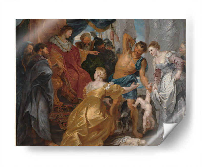 El juicio de Salomón - Peter Paul Rubens | Cuadro decorativo de Canvas Lab
