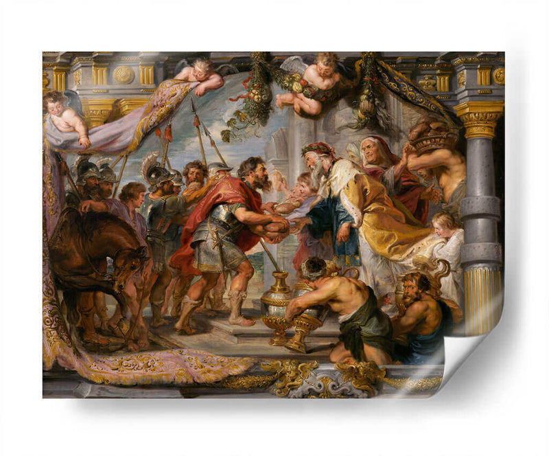 La reunión de Abraham y Melquisedec - Peter Paul Rubens | Cuadro decorativo de Canvas Lab