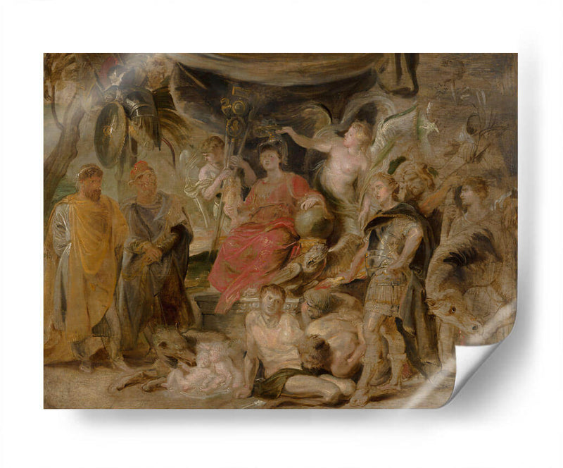 El Triunfo de Roma del joven emperador Constantino honrando a Roma - Peter Paul Rubens | Cuadro decorativo de Canvas Lab