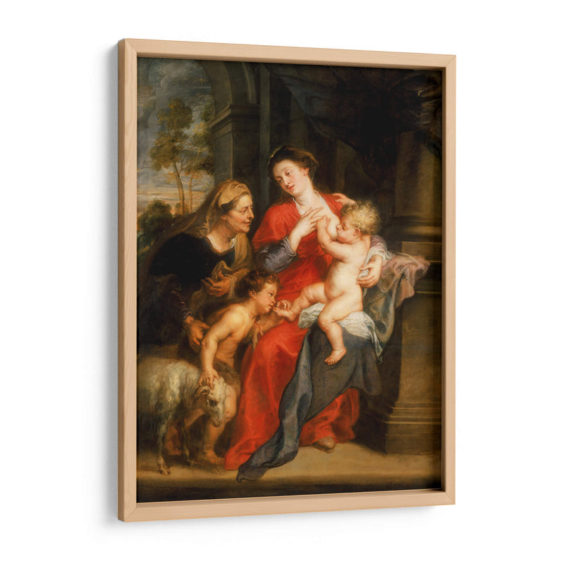 La virgen y el niño con los santos Isabel y Juan Bautista - Peter Paul Rubens | Cuadro decorativo de Canvas Lab