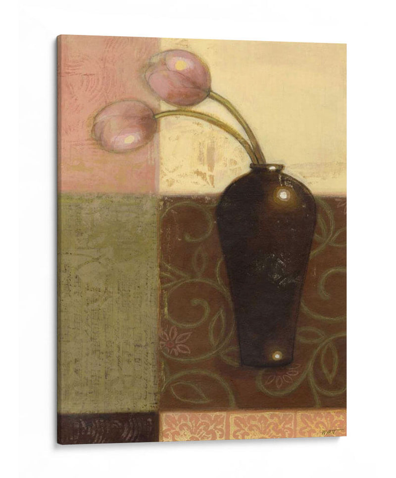Jarrón De Ébano Con Tulipanes I - Norman Wyatt Jr. | Cuadro decorativo de Canvas Lab