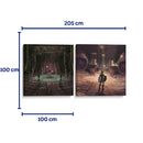 Templos de sombra y espíritu - Set de 2 - Cuadro decorativo | Canvas Lab