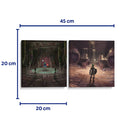 Templos de sombra y espíritu - Set de 2 - Cuadro decorativo | Canvas Lab
