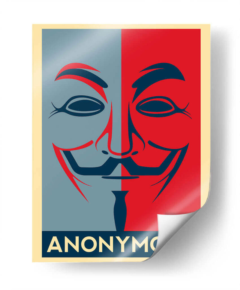 Anonymous Hacker - Roge I. Luis | Cuadro decorativo de Canvas Lab