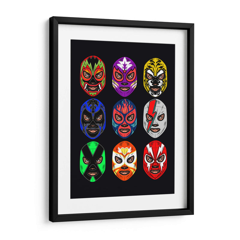 Máscaras Lucha Libre - Roge I. Luis | Cuadro decorativo de Canvas Lab
