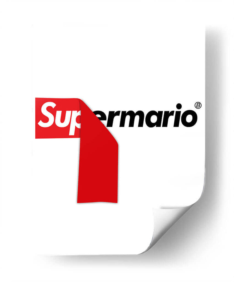 Supreme Mario - Roge I. Luis | Cuadro decorativo de Canvas Lab