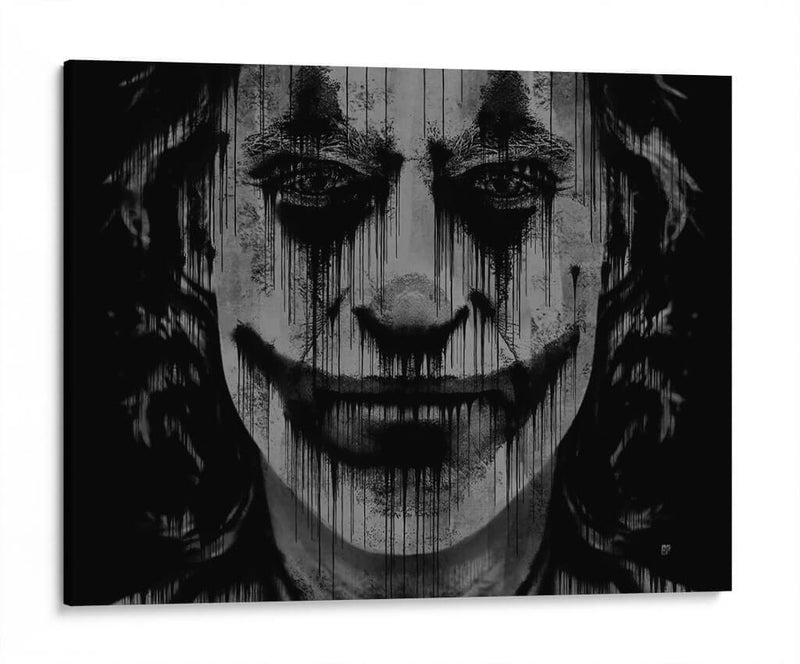 The Joker Drip - Dry Ink | Cuadro decorativo de Canvas Lab