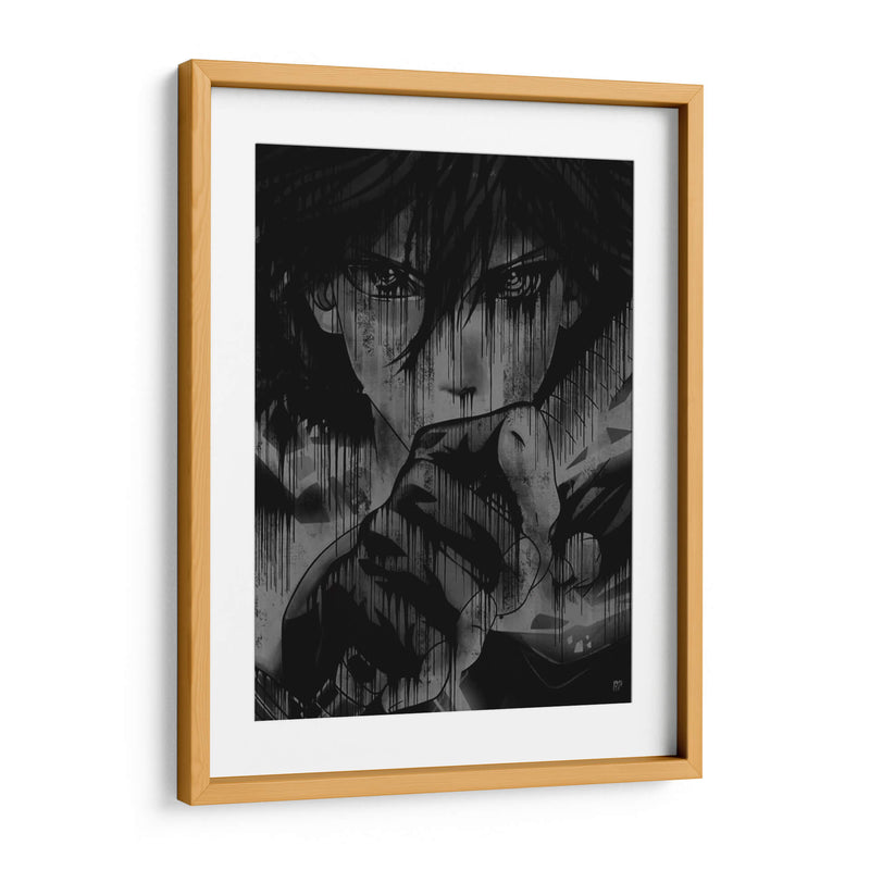 Sasuke Kusanagi Drip - Dry Ink | Cuadro decorativo de Canvas Lab
