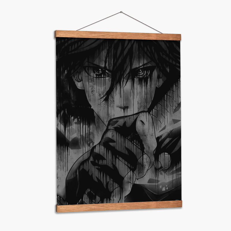 Sasuke Kusanagi Drip - Dry Ink | Cuadro decorativo de Canvas Lab