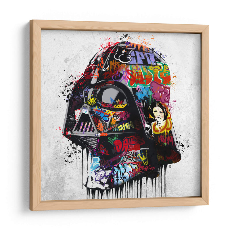 Vader Helmet Graffiti - David Aste | Cuadro decorativo de Canvas Lab