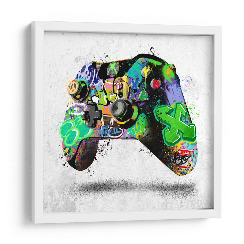Xbox Controller Graffiti - David Aste | Cuadro decorativo de Canvas Lab