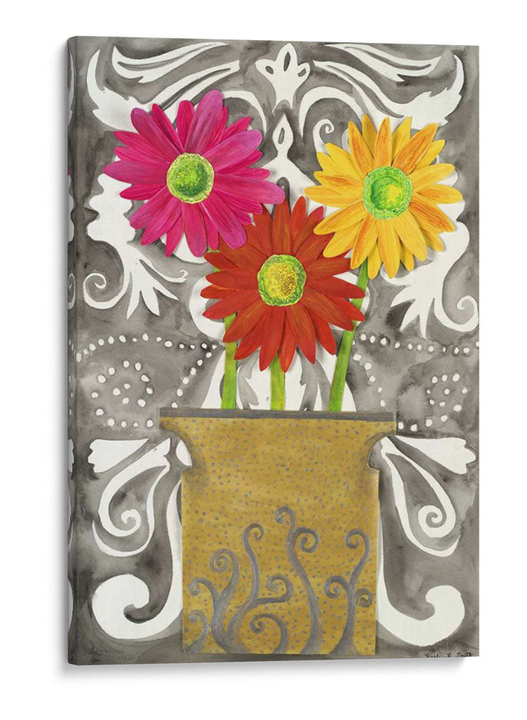 3 Flores De Hojalata - Kaeli Smith | Cuadro decorativo de Canvas Lab