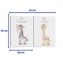 Safari - Cebra y Jirafa - Set de 2 - Cuadro decorativo | Canvas Lab