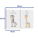 Safari - Cebra y Jirafa - Set de 2 - Cuadro decorativo | Canvas Lab