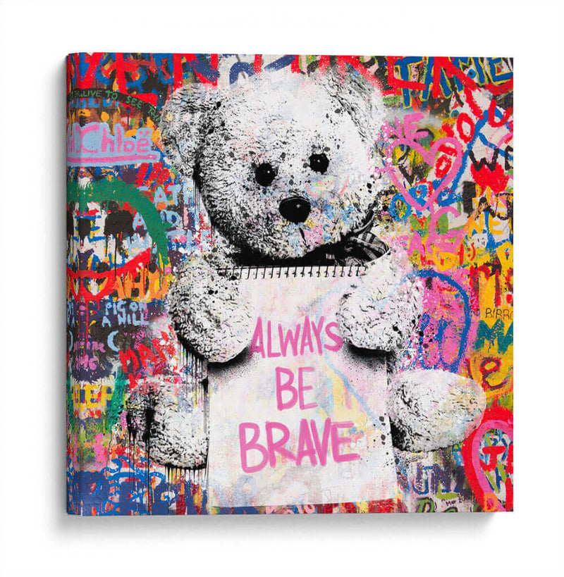 Teddy Bear Brave - David Aste | Cuadro decorativo de Canvas Lab