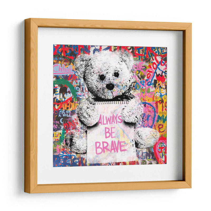 Teddy Bear Brave - David Aste | Cuadro decorativo de Canvas Lab