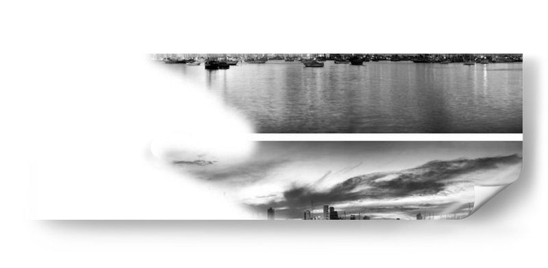 Puerto De Panorama Puesta De Sol 2-Up - Nish Nalbandian | Cuadro decorativo de Canvas Lab
