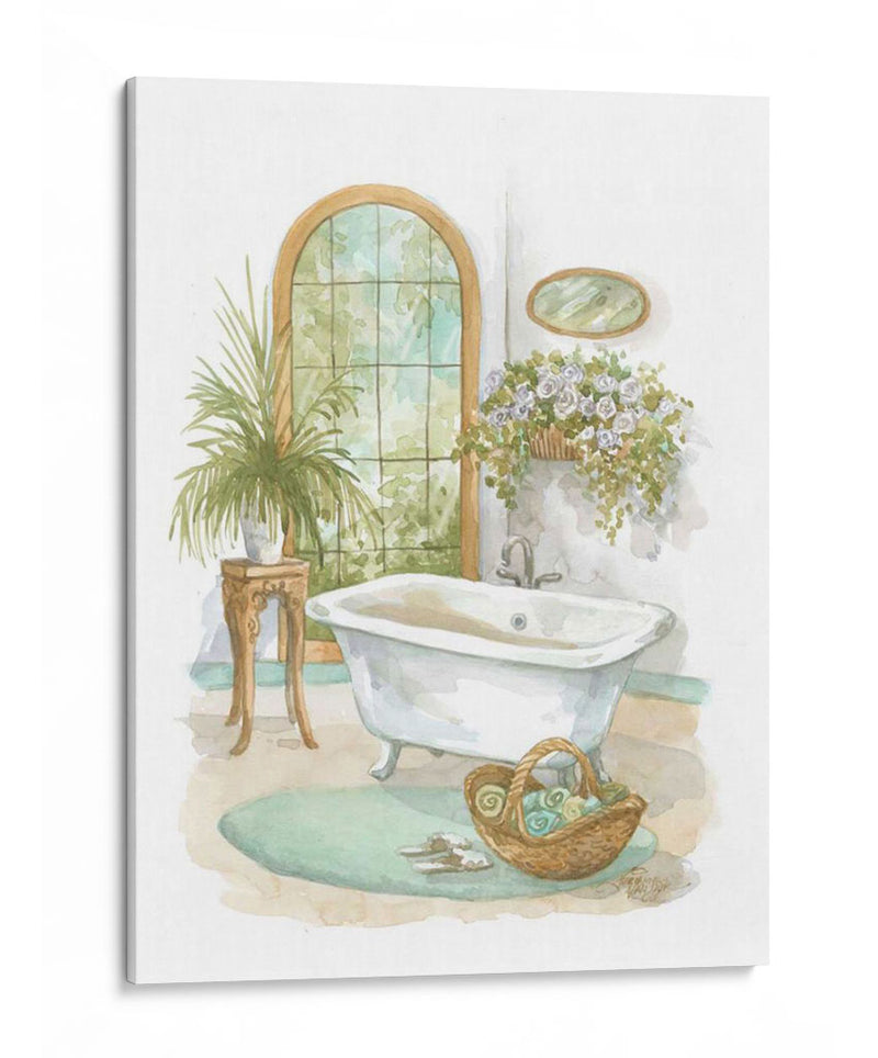 Baño De Acuarela En Spa Ii - Jerianne Van Dijk | Cuadro decorativo de Canvas Lab